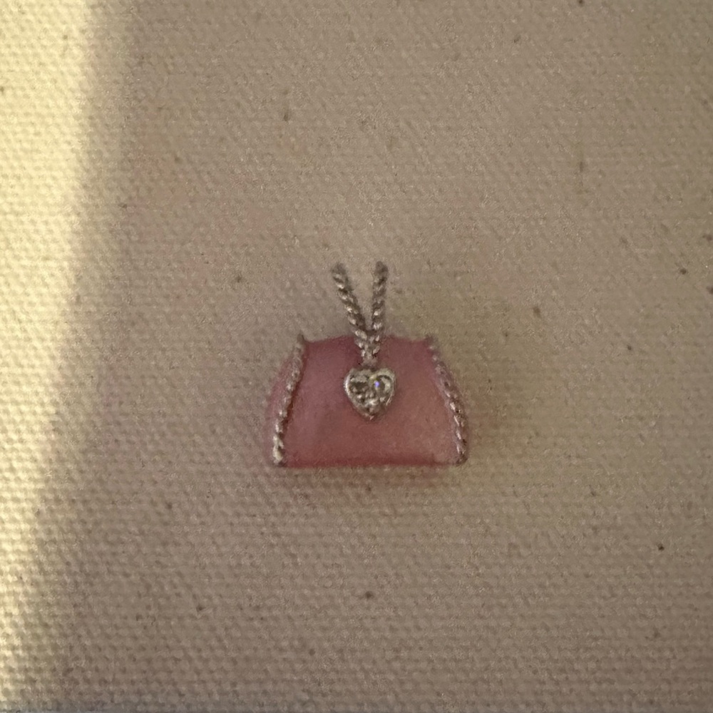 Purse Pendant with Crystals for Necklace Stainless Steel Jewelry‎ - Picture 2 of 6